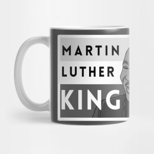 Martin Luther King Jr. in Black & White Mug